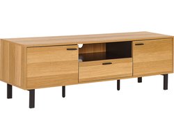 BELIANI CLAREMONT - TV-meubel - Lichte houtkleur - MDF
