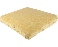 BELIANI CLONE - Poef - Geel - 60 cm - Katoen