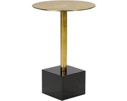 BELIANI COLIBRI - Bijzettafel - Zwart/Goud - Metaal