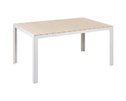BELIANI COMO - Tuintafel - Lichthout - 90 x 150 cm - Kunsthout