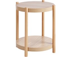 BELIANI CONNELL - Bijzettafel - Lichthout - MDF