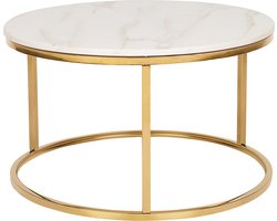 BELIANI CORAL - Salontafel - Beige - RVS
