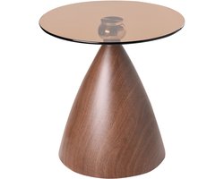 BELIANI CORELLA - Bijzettafel - Bruin - Metaal