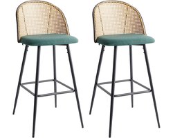 BELIANI CORNELL - Barkruk set van 2 - Groen - IJzer