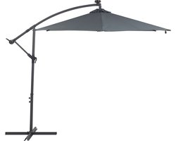 Beliani CORVAL - Led Parasol - Grijs - Kunststof