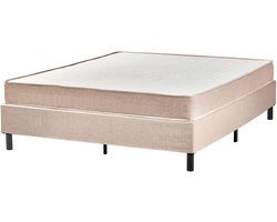BELIANI COUNTESS - Tweepersoonsbed - Beige - 160 x 200 cm - Polyester