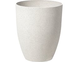 BELIANI CROTON - Plantenbak - Gebroken wit - 35 cm - Stenenmix