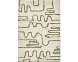 BELIANI DAHARL - Badmat - Beige/Groen - 60 x 90 cm - Stof