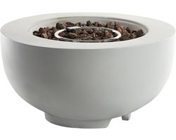 BELIANI DAISETU - Vuurkorf - Lichtgrijs - Glasvezelbeton