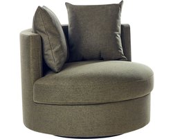 BELIANI DALBY - Fauteuil - Donkergroen - Stof