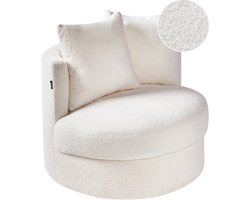 BELIANI DALBY - Fauteuil - Wit - Bouclé