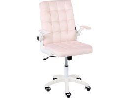 BELIANI DANDY - Bureaustoel - Pastelroze - Fluweel