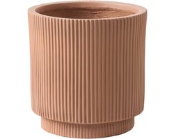 BELIANI DARIA - Bloempot - 37 x 37 x 37 cm - Bruin - Kleivezels