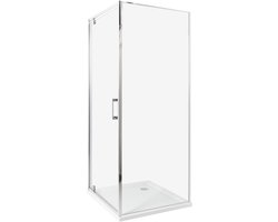 BELIANI DARLI - Douchecabine - Zilver - 70 x 70 x 185 cm - Veiligheidsglas