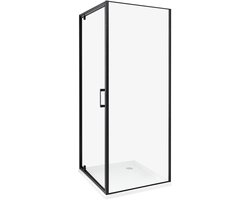 BELIANI DARLI - Douchecabine - Zwart - 70 x 70 x 185 cm - Veiligheidsglas