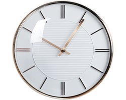 BELIANI DAROCA - Wandklok - Wit - Synthetisch materiaal