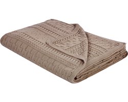 BELIANI DAULET - Bedsprei - Bruin - 150 x 200 cm - Katoen