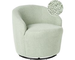 BELIANI DAVIK - Fauteuil - Lichtgroen - Bouclé