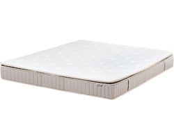 BELIANI DAYDREAM - Pocketveringmatras hard - Wit - 160 x 200 cm - Polyester