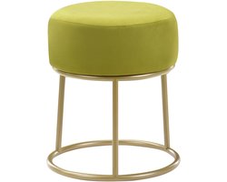 BELIANI DELCO - Hocker - Groen - Fluweel