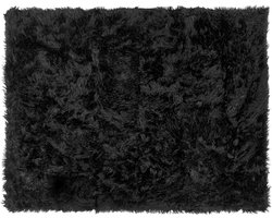 BELIANI DELICE - Plaid - Zwart - 150 x 200 cm - Acryl