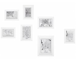 BELIANI DENKORO - Wanddecoratie - Wit - MDF