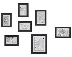 BELIANI DENKORO - Wanddecoratie - Zwart - MDF