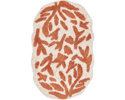 BELIANI DERIK - Badmat - Lichtbeige - 60 x 90 cm - Katoen