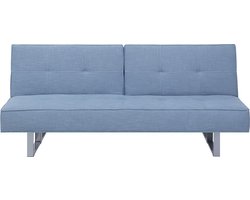 BELIANI DUBLIN - Slaapbank 3-zits - Lichtblauw - Polyester