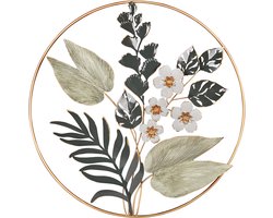 BELIANI DUBRIUM - Wanddecoratie - Goud/Groen - Metaal