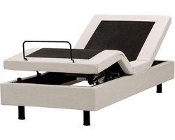 BELIANI DUKE II - Eenpersoonsbed - Lichtbeige - 80 x 200 cm - Polyester