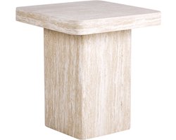 BELIANI DUSON - Bijzettafel - Beige - MDF