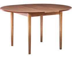 BELIANI ECHO - Uitschuifbare eettafel - Donkerbruin - 107/137x107cm - MDF