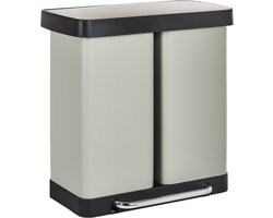 BELIANI ECOSORT - Dubbele pedaalemmer - Lichtgroen - 60 l - IJzer