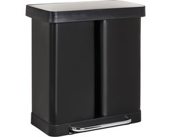 BELIANI ECOSORT - Dubbele pedaalemmer - Zwart - 60 l - IJzer