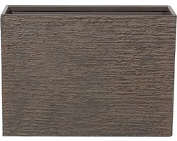 BELIANI EDESSA - Plantenbak - Donkerbruin - 70 cm - Stenenmix