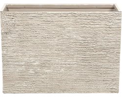 BELIANI EDESSA - Plantenbak - Lichtbeige - 70 cm - Stenenmix