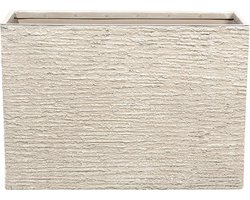 BELIANI EDESSA - Plantenbak - Lichtbeige - 80 cm - Stenenmix