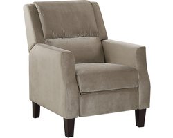 BELIANI EGERSUND - TV-fauteuil - Taupe - Fluweel