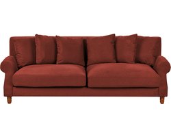 BELIANI EIKE - Driezitsbank - Rood - Polyester