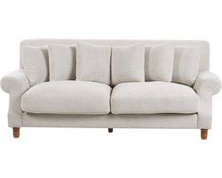 BELIANI EIKE - Tweezitsbank - Gebroken wit - Polyester