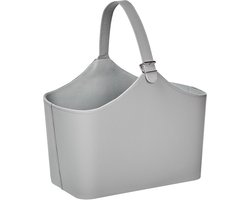 BELIANI ELAM - Opbergmand - Grijs - Kunstleer