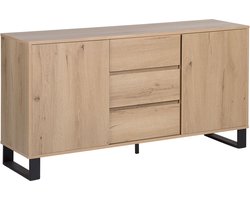 Beliani ELDA - Sideboard - Lichte houtkleur - Spaanplaat