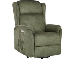 BELIANI ELEGY - Verstelbare fauteuil - Groen - Polyester