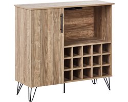 BELIANI ELISTON - Wijnkast - Lichtbruin - Vezelplaat