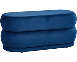 BELIANI ELLENDALE - Bankje - Marineblauw - Fluweel