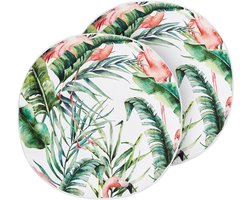 BELIANI ELLERA - Tuinkussen set van 2 - Multicolor - 40 cm - Polyester