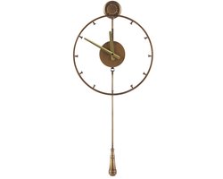 BELIANI EMMEN - Wandklok - Goud - Metaal