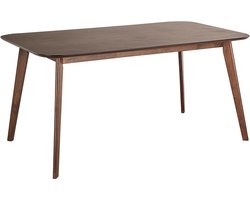 BELIANI EPHRATA - Eettafel - Donkere houtkleur - 90 x 150 cm - MDF