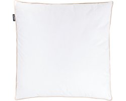 BELIANI ETNA - Hoofdkussen 3 vakken - Wit - 80 x 80 cm - Laag - Eendenveren